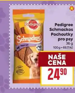 Billa Pedigree Schmackos Pochoutky pro psy 36 g nabídka