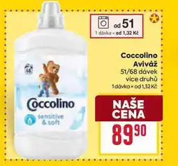 Billa Coccolino Aviváž 51/68 dávek nabídka