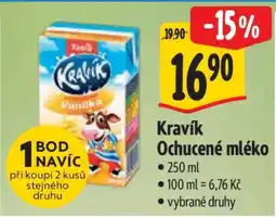Albert Kravík ochucené mléko nabídka