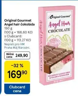 Tesco Original Gourmet Angel hair čokoláda nabídka