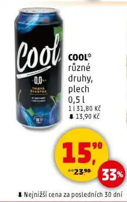 Penny Market COOL různé druhy, plech 0,5 l nabídka