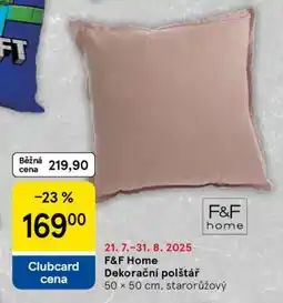 Tesco F&F Home Dekorační polštář nabídka