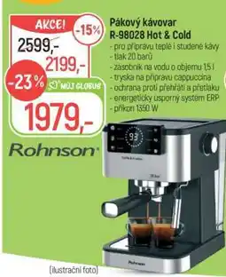 Globus Pákový kávovar R-98028 Hot & Cold nabídka