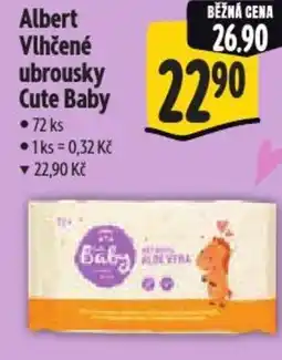 Albert Albert Vlhčené ubrousky Cute Baby nabídka