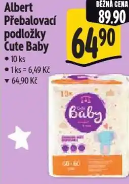 Albert Albert Přebalovací podložky Cute Baby nabídka