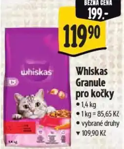 Albert Whiskas Granule pro kočky nabídka
