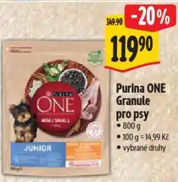 Albert Purina ONE Granule pro psy nabídka