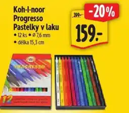 Albert Koh-i-noor Progresso Pastelky v laku nabídka