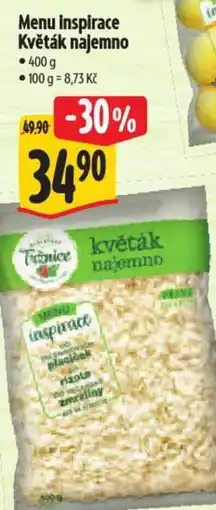 Albert Menu inspirace Květák najemno nabídka