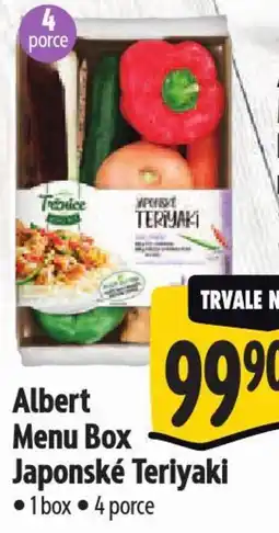 Albert Albert Menu Box Japonské Teriyaki nabídka