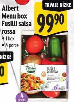 Albert Albert Menu box Fusilli salsa rossa nabídka