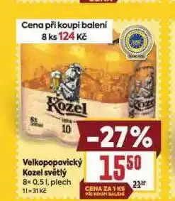 Billa Pivo velkopopovický kozel 10 nabídka