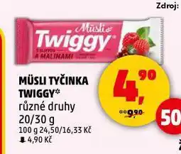 Penny Market Müsli tyčinka twiggy nabídka