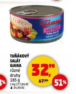 Penny Market Giana tuňákový salát nabídka