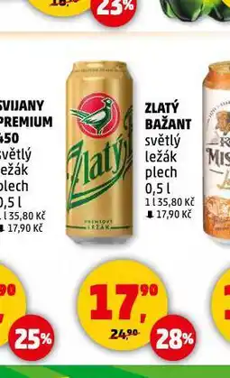 Penny Market Pivo zlatý bažant nabídka