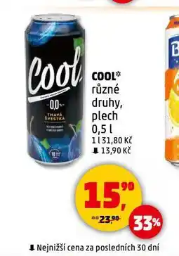 Penny Market Cool nealkoholické pivo nabídka