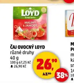 Penny Market Loyd ovocný čaj nabídka