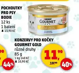Penny Market Gourmet gold konzervy pro kočky nabídka