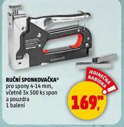 Penny Market Ruční sponkovačka nabídka