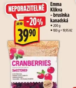 Albert Emma Klikva - brusinka kanadská nabídka