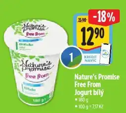 Albert Nature's Promise Free From Jogurt bílý nabídka