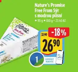 Albert Nature's Promise Free From Sýr s modrou plísní nabídka