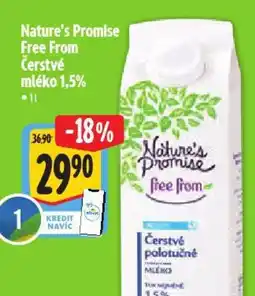 Albert Nature's Promise Free From Čerstvé mléko 1,5% nabídka