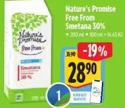 Albert Nature's Promise Free From Smetana 30% nabídka