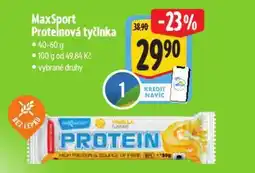 Albert MaxSport Proteinová tyčinka nabídka
