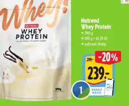 Albert Nutrend Whey Protein nabídka