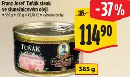 Albert Franz Josef Tuňák steak ve slunečnicovém oleji nabídka