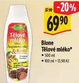 Albert Bione Tělové mléko nabídka