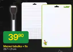 Hruška Mazací tabulka + fix nabídka