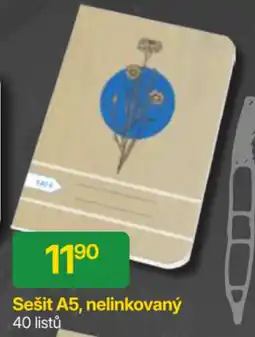 Hruška Sešit A5, nelinkovaný nabídka
