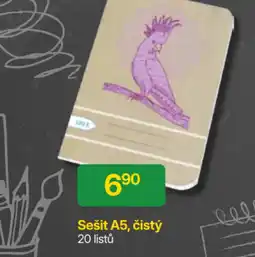 Hruška Sešit A5, čistý nabídka