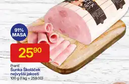 Hruška Prantl Šunka Školáček nejvyšší jakosti nabídka