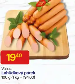 Hruška Váhala Lahůdkový párek nabídka