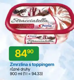 Hruška Zmrzlina s toppingem nabídka