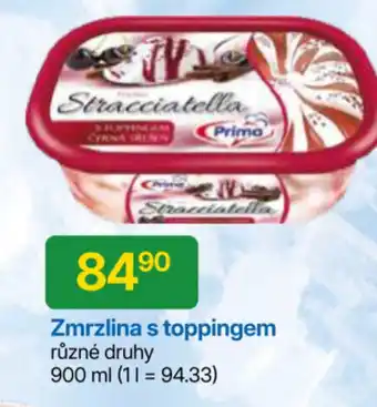 Hruška Zmrzlina s toppingem nabídka