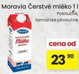 Kubík potraviny Moravia Čerstvé mléko nabídka