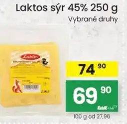 Kubík potraviny Laktos sýr 45% nabídka