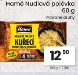 Kubík potraviny Hamé Nudlová polévka nabídka