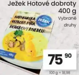 Kubík potraviny Ježek Hotové dobroty nabídka