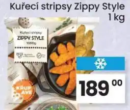 Kubík potraviny Kuřecí stripsy Zippy Style nabídka