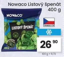 Kubík potraviny Nowaco Listový špenát nabídka
