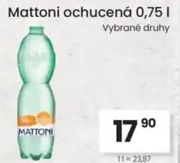 Kubík potraviny Mattoni ochucená nabídka