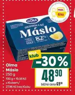 Billa Olma Máslo 250 g nabídka