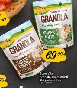 Coop BONAVITA Granola super müsli nabídka