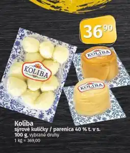 Coop KOLIBA sýrové kuličky / parenica 40 % t. vs. nabídka