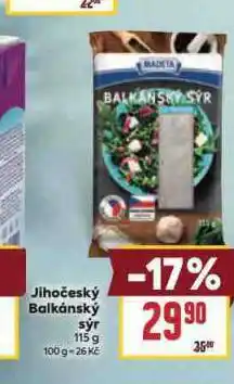 Billa Jihočeský balkánský sýr nabídka